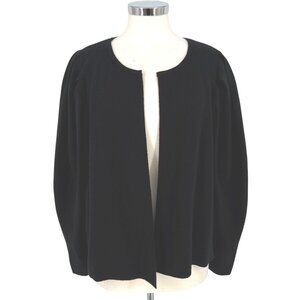 Express Black Puff Sleeve Open Cardigan Sweater Size XL